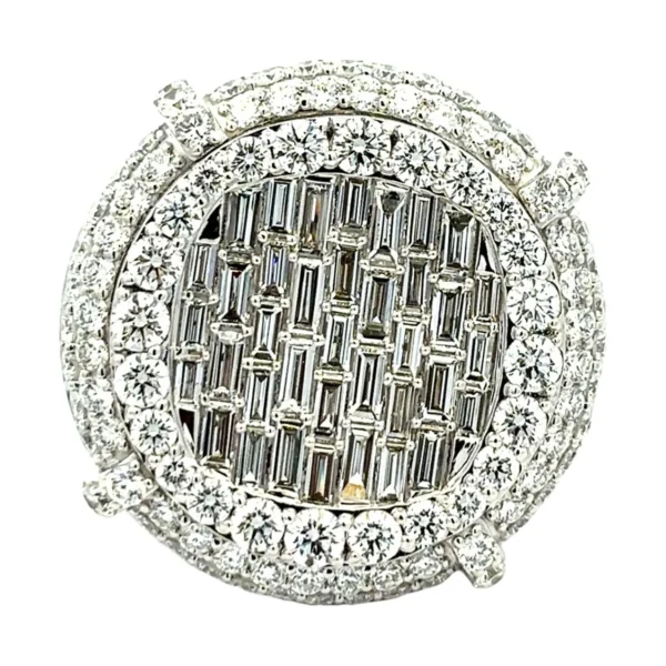 Baguette Cluster Diamond Ring