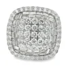 Cushion Cluster Diamond Ring
