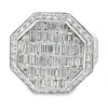Baguette Diamond Octagon Ring