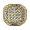Diamond Pave Cluster Ring