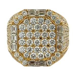 Diamond Pave Cluster Ring