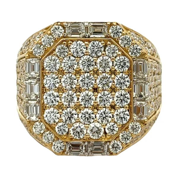 Diamond Pave Cluster Ring