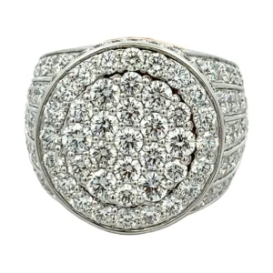 Pave Diamond Cluster Ring