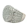 Pave Diamond Cluster Ring