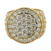 Round Pavé Cluster Ring