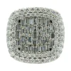 Baguette Diamond Halo Ring