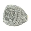 Baguette Diamond Halo Ring