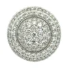 Round Pave Diamond Ring