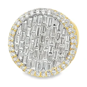 Baguette Diamond Cluster Ring