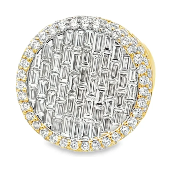Baguette Diamond Cluster Ring