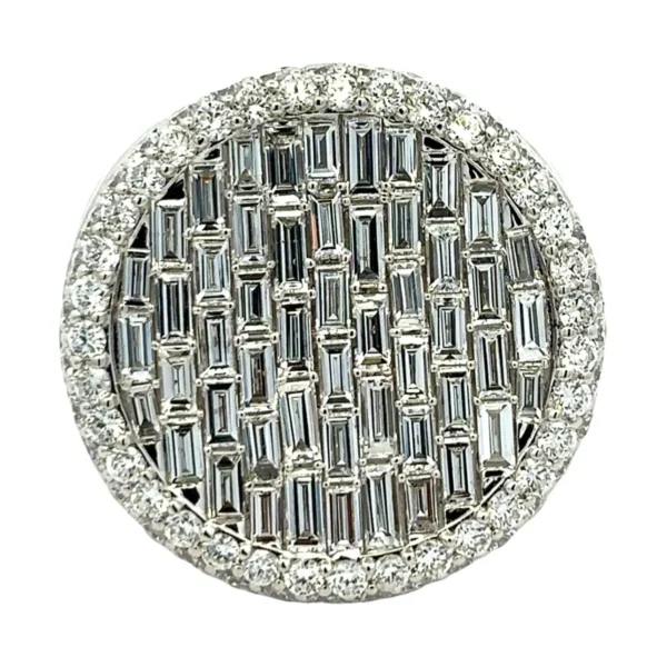Baguette Diamond Cluster Ring