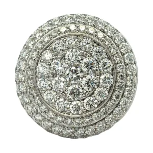 Round Cluster Diamond Ring