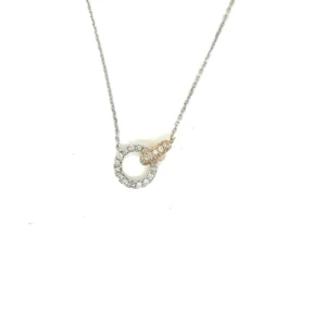 Interlocking Circle Diamond Necklace