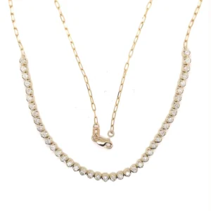 Diamond Tennis Chain Necklace