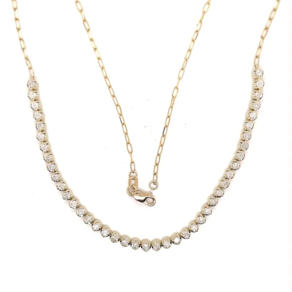 Diamond Tennis Chain Necklace