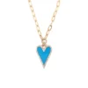 Turquoise Heart Pendant Necklace