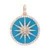 Turquoise Starburst Pendant Necklace