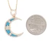 Crescent Moon Pendant Necklace