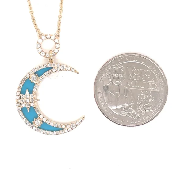Crescent Moon Pendant Necklace