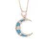 Crescent Moon Pendant Necklace