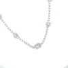 Diamond Cluster Station Necklace