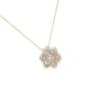 Floral Diamond Pendant Necklace