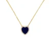 Enamel Heart Pendant Necklace
