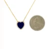 Enamel Heart Pendant Necklace