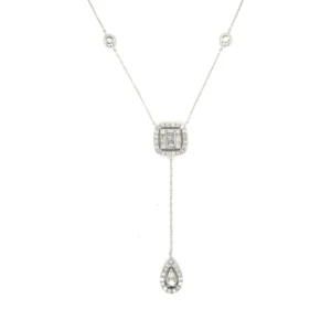 Diamond Y Drop Necklace