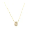 Pear Diamond Pendant Necklace