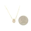 Pear Diamond Pendant Necklace