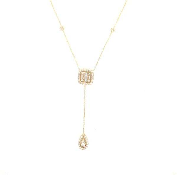 Diamond Y Drop Necklace