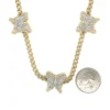Butterfly Diamond Link Necklace