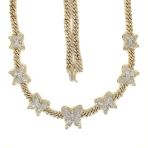 Butterfly Link Diamond Necklace