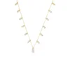 Baguette Diamond Station Necklace