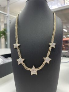 Diamond Star Link Necklace