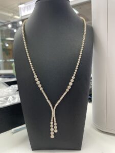 Diamond Y Drop Necklace