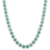 Halo Emerald Statement Necklace