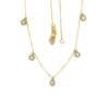 Bezel Diamond Station Necklace