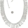 Diamond Fringe Statement Necklace