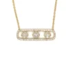 Clover Diamond Bar Necklace