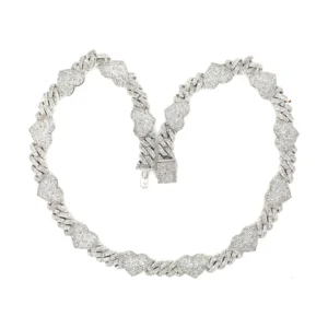 Heart Diamond Link Necklace
