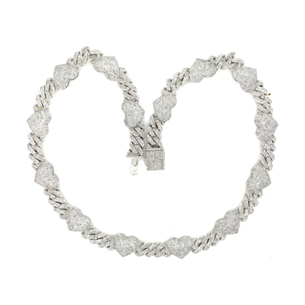 Heart Diamond Link Necklace