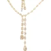 Diamond Drop Statement Necklace