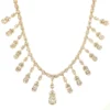 Diamond Fringe Statement Necklace