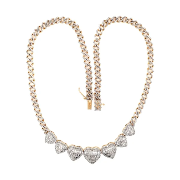 Heart Diamond Link Necklace