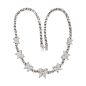 Butterfly Link Diamond Necklace