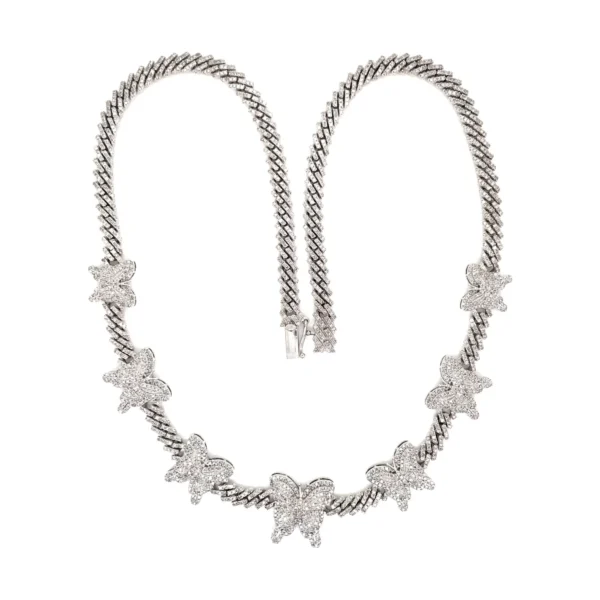Butterfly Link Diamond Necklace