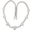 Heart Diamond Link Necklace