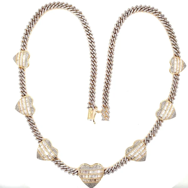 Heart Link Diamond Necklace